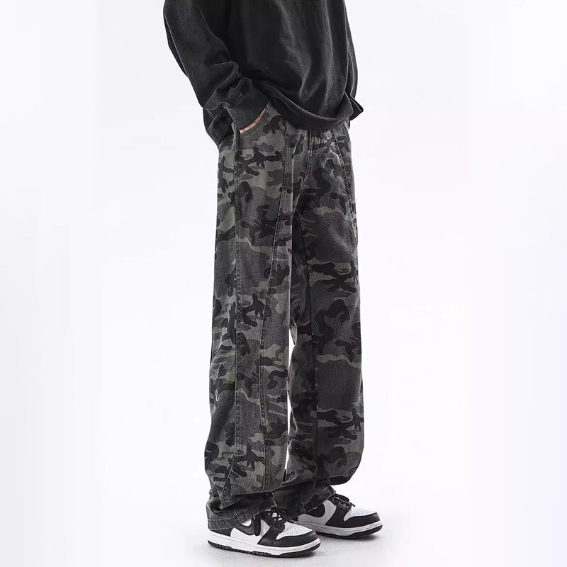 TFETTERS Brand Camouflage Cargo Pants for Men American 2024 Summer New Vintage Men Pants Classics Streetwear abbigliamento maschile