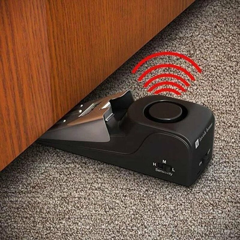 Anti-Theft Sistema de Segurança Sem Fio, Portable Door Stop Alarm, Stopper Block, Casa, Hotel, Dormitory Safety, 2023