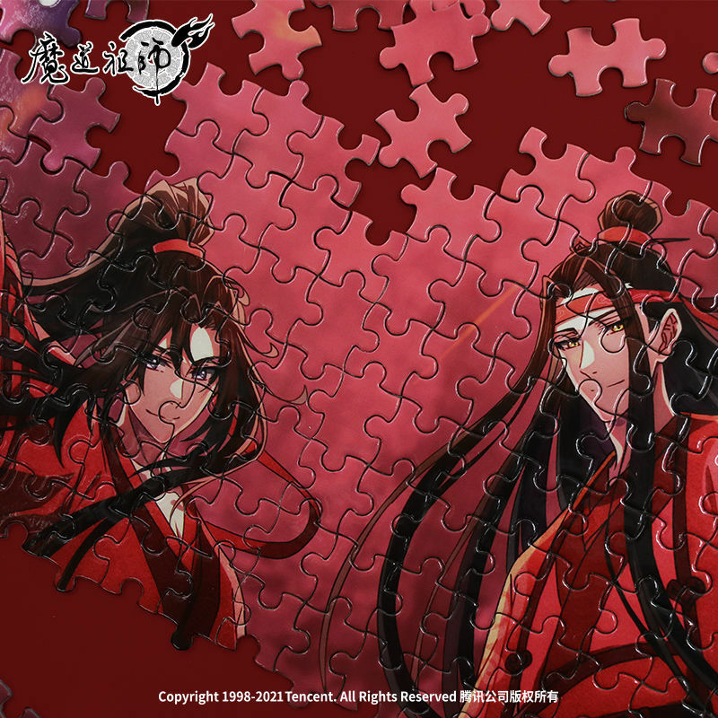Puzzle Asli Mo Dao Zu Shi 700Mm X 500Mm 1000 Buah Puzzle Wei Wu Xian Lan Wang Ji Merah Pengiriman Gratis