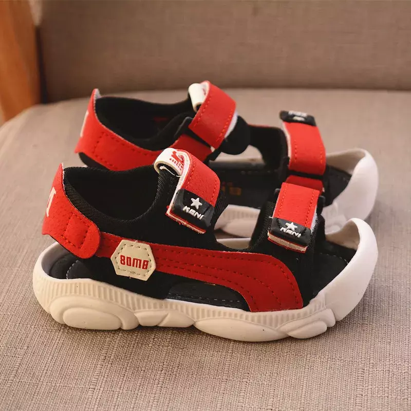 Zapatos de suela blanda para niño y bebé, sandalias antipatadas Baotou, de verano, 2024