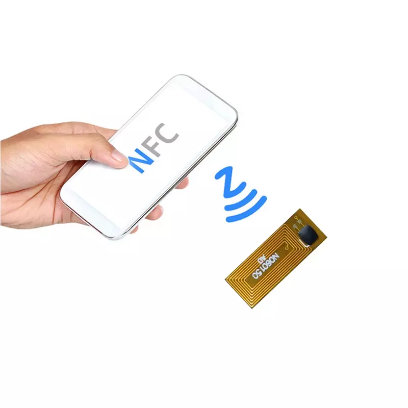 Etiqueta Bluetooth NFC Ntag213, etiqueta FPC [6*15MM], tamaño pequeño Universal, Micro con gatillo, Chip electrónico, pegatina, envío gratis, 5 piezas