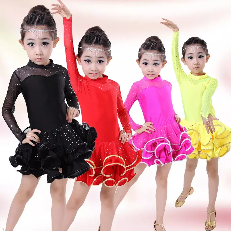 Gaun balet anak perempuan, pakaian dansa anak perempuan, gaun balet untuk tari Leotard anak perempuan pakaian dansa anak-anak senam