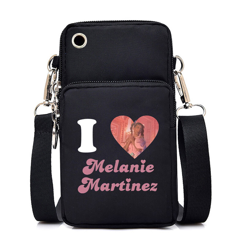 Melanie Martinez-Bolsa mensageiro feminina, bolsa hip-hop, carteira pequena de ombro para telefone, bolsa tiracolo para senhoras