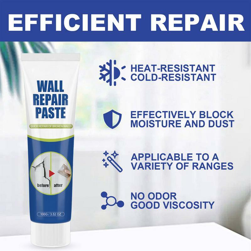Grande buraco Drywall Repair Patch Kit com raspador, remendo agente para remover manchas