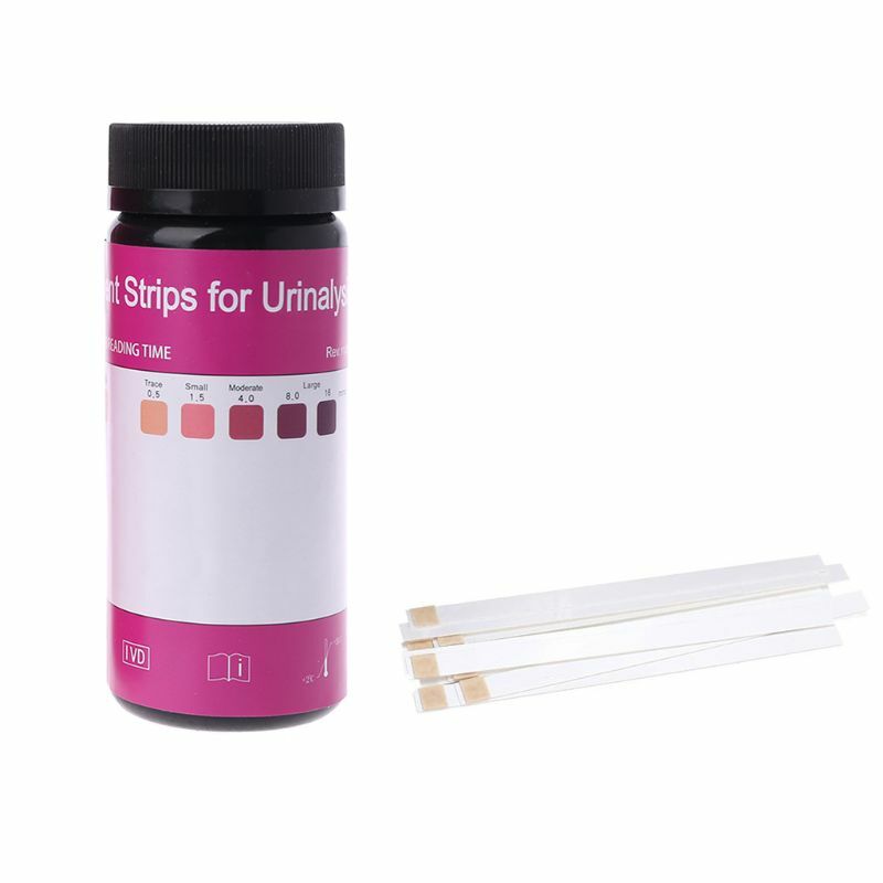 100 strisce/set di strisce reattive per chetoni urinari per la perdita di peso, analisi accurata e durevole