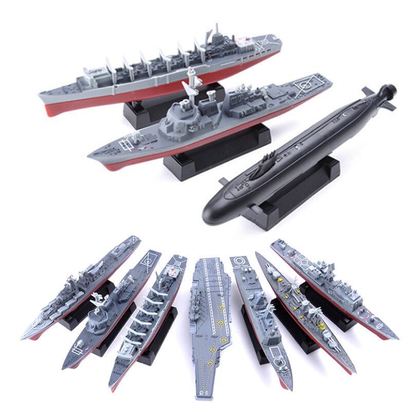 تجميع نموذج اللغز للبنين ، الغواصة النووية ، قارب محاكاة ، المدمرة كروزر ، اللعب العسكرية ، A20 ، 8 Set