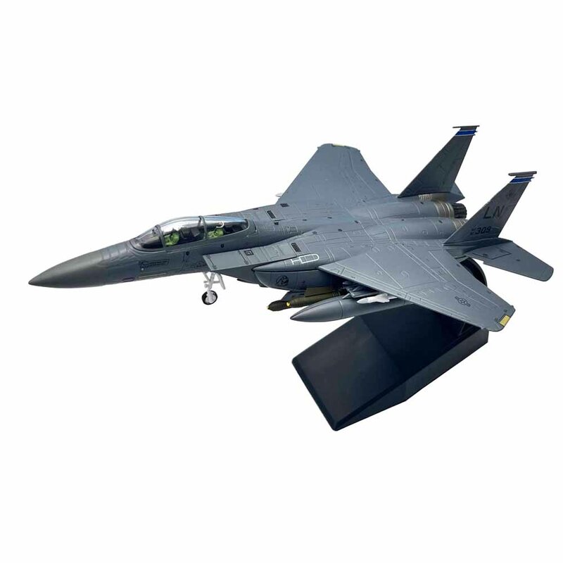 1/100 Scale US Army F-15E F15E Strike Eagle Fighter-bomber Airplane Diecast Metal Assembled Plane Aircraft Model Children Toy
