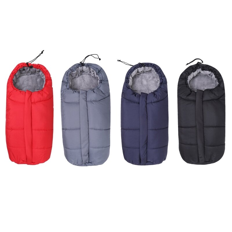 Y1UB ที่คลุมเท้าเด็กกันน้ำ Winter Essential สำหรับรถเข็นเด็กถุงนอนหุ้มฉนวนแบบนุ่ม
