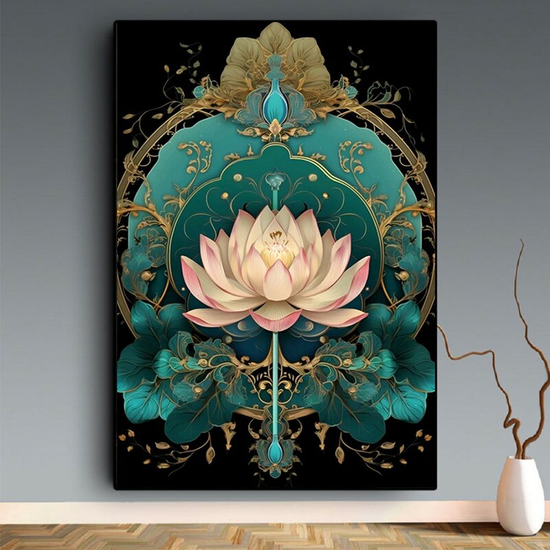 DIY 5D Diamond Painting Lotus Flower Picture Mosaic Art Diamond Embroidery Cross Stitch Kits Home Decoration Алмазная Мозаика