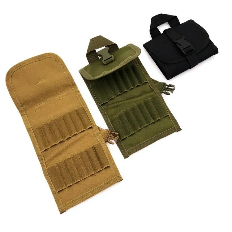 14 Rounds Molle Rifle Ammo Pouch Bag Cartridge Belt Holder Hunting Bag Holder Pouch .410 308 45-70 30.06, 30 to .416, 308