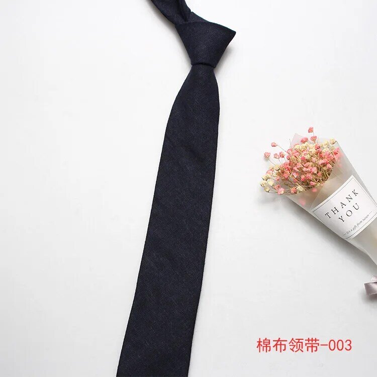 Linbaiway mężczyźni Slim gładki krawat dorywczo bawełna czarne krawaty dla człowieka Skinny projektant wąskie formalne na wesele krawat Corbatas
