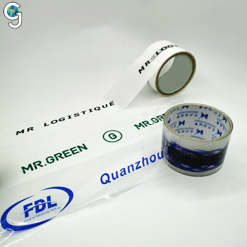 Customized productPrinted OPP Bopp Adhesive Branded Parcel Sealing Shipping Branded Logo Packing Customized Package Custom Tape