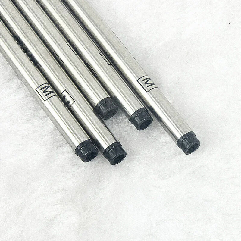 TS kualitas tinggi (10 Pieces/lot ) 0.7mm hitam/biru isi ulang untuk rol bola pena MB alat tulis menulis mooth Aksesori pena