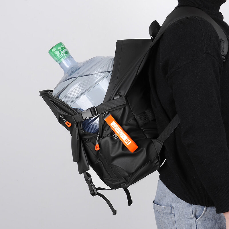 VC luksusowy męski plecak wysokiej jakości 15.6 Laptop plecak o dużej pojemności wodoodporna torba podróżna modne plecaki szkolne dla mężczyzn