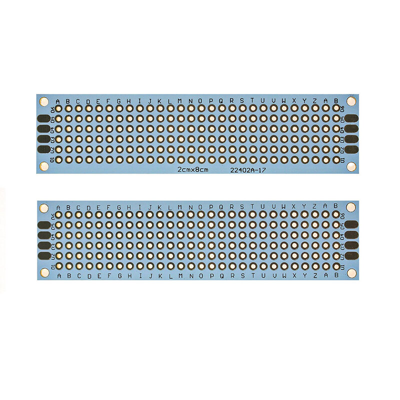 10 قطعة مزدوجة من جانب ثنائي الفينيل متعدد الكلور الأبيض 2X8CM النموذج ثنائي الفينيل متعدد الكلور