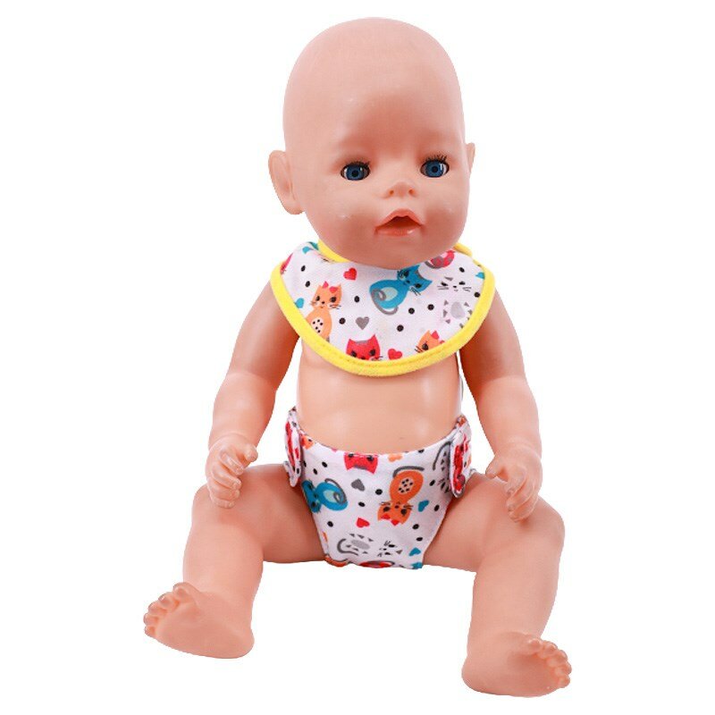 Pakaian Boneka Pakaian Dalam Generasi Kami untuk 18 Inci Boneka Amerika & Pakaian Boneka Bayi Lahir 43 Cm, Pakaian Bayi Popok Boneka Natal