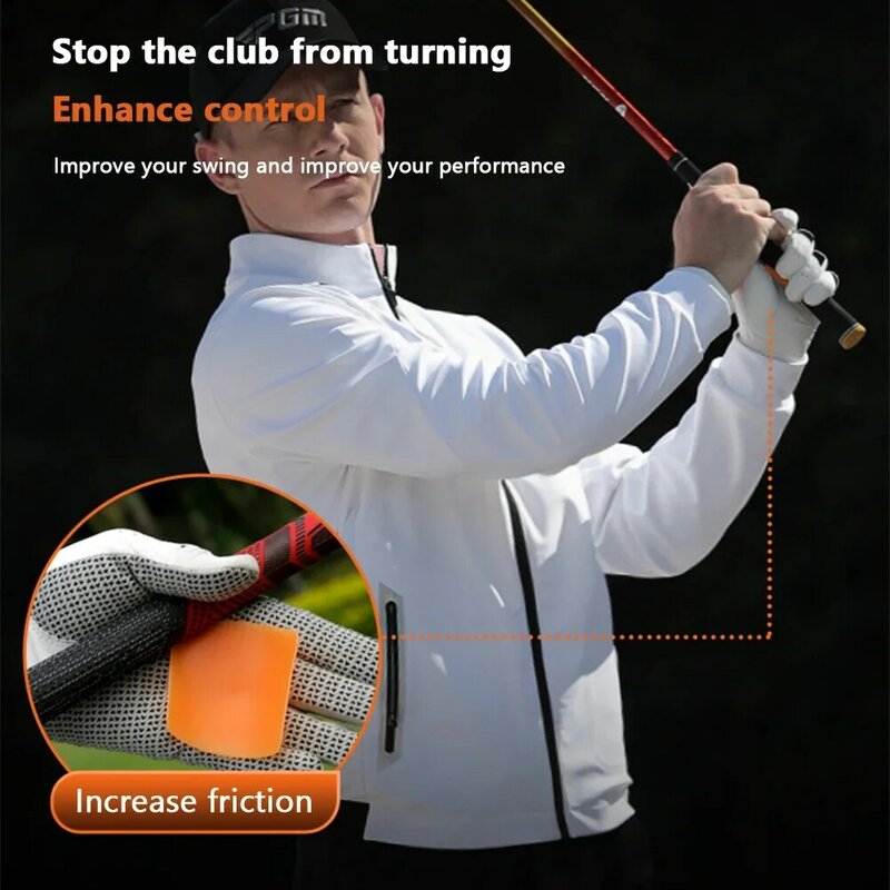 Cinta adhesiva de agarre de Golf, almohadilla de agarre de silicona, accesorios de entrenamiento de Golf, pegatinas de fricción antideslizantes para práctica de entrenamiento