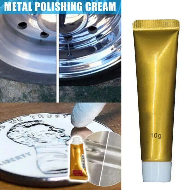 10g Metall polier creme Messer Maschine Polier wachs Spiegel Metall Edelstahl Keramik Uhr Polier paste Rostent ferner