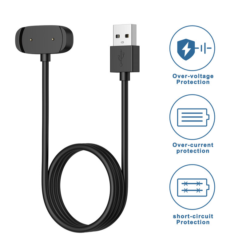 Зарядное устройство USB для Amazfit GTR 2/GTR 2e/Pop Pro/Bip U Pro, зарядный кабель для Amazfit Bip 3 Pro/GTS 2e/GTS 2 mini/T-rex Pro, зарядное устройство