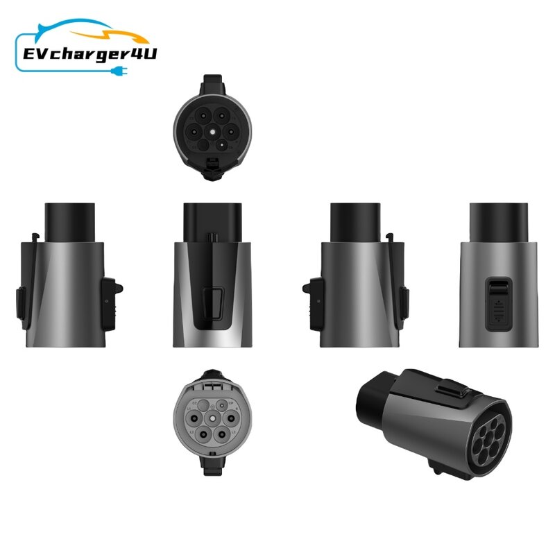 EVcharger4U IEC62196 Тип 2 к GBT EV адаптер для зарядки 250 В 32A Тип 2 GB/T адаптер для зарядного устройства
