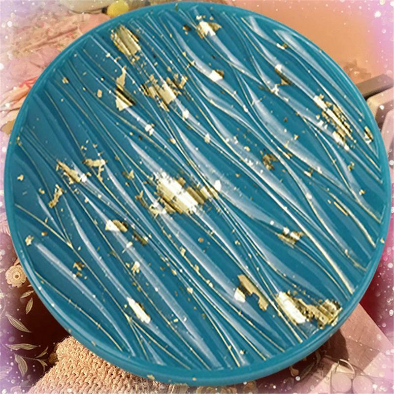 Coaster Resin Molds Round Coasters Silicone Resin Molds Non-stick Resin Tray Molds Easy Demolding Table Decoration Silicone Mold