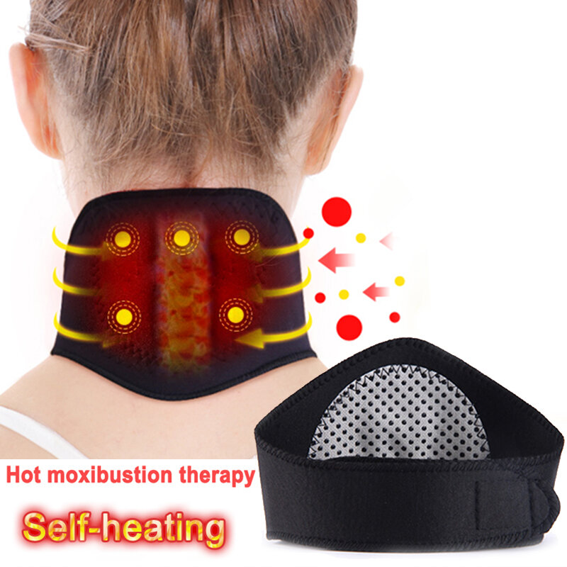 Massaggiatore per la protezione del collo per l'assistenza sanitaria cintura di protezione del collo autoriscaldante per proteggere il cuscino per il collo dell'auto con protezione per lo sport del collo