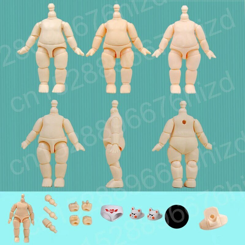 Mini corps de petites poupées beurre YMY pour BJD Butter Head,GSC,Obitsu 11, corps articulé mobile, accessoires jouets pour filles et garçons