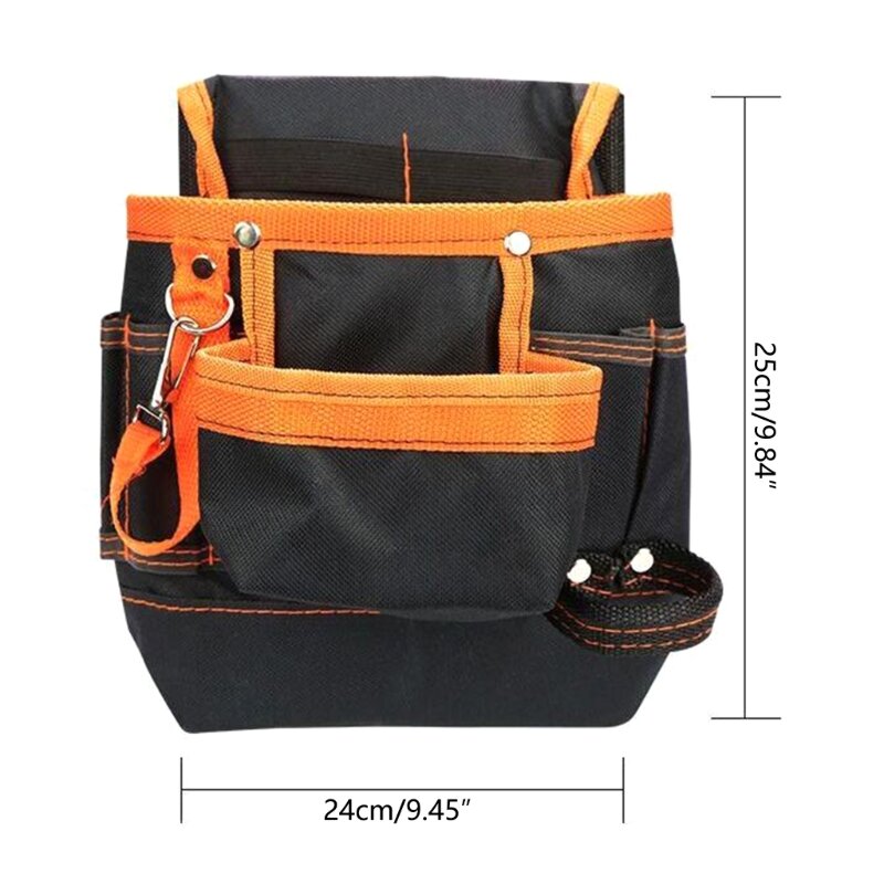 Multi-pocket Waist Bag for Electrician Carpenter Hardware Tool Belt Bag 600D Oxford Cloth Tool Bag Maintenance