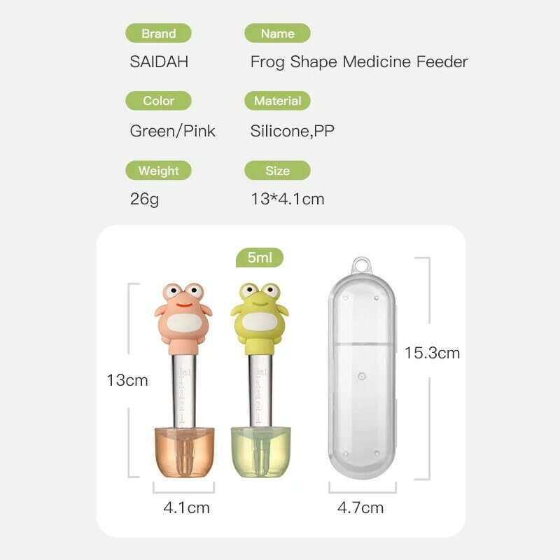 Chupete de silicona antiasfixia para bebé, jeringa dispensadora de medicamentos, alimentador de medicamentos para bebé, alimentación de jugo, comida líquida, 5ml