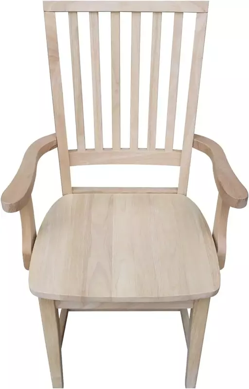 Mission-silla lateral con brazos, sillas de comedor, Sin terminar