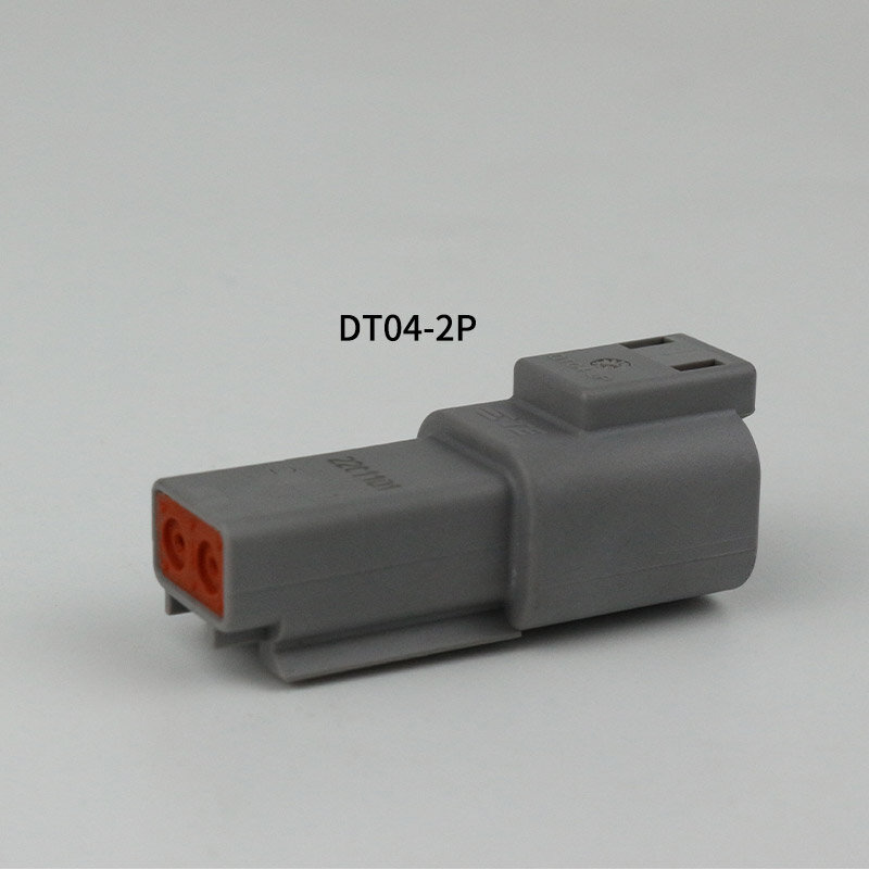 DEUTSCH-conector automotriz serie DT, DT04-2P, gris, 2 agujeros