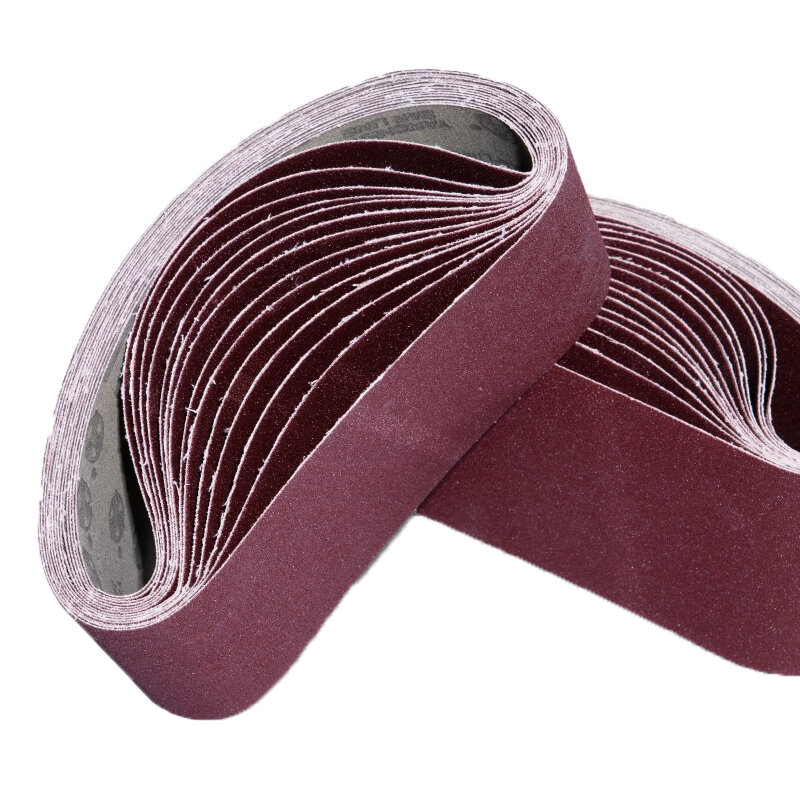 Cinturón de lijadora circular, cinta de tela de lijado, cinta de papel de lija de pulido, 457x75