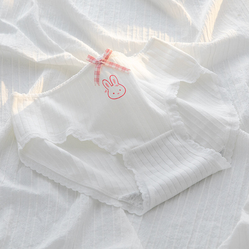 SP & CITY-ropa interior de algodón para niña y mujer, bragas suaves y transpirables con estampado de animales, sin costuras, braguitas de fresa, lencería