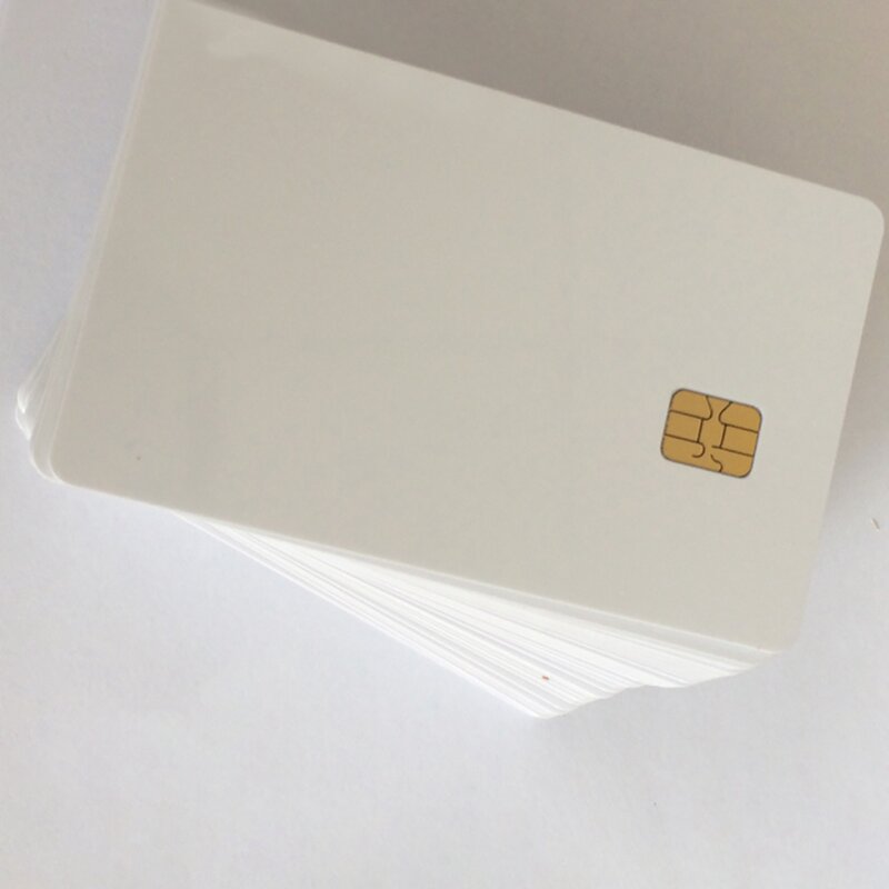 10 pezzi 20 pezzi SLE4442 + 8mm HICO Plastic Blank Chip carta di credito con banda magnetica Hi Co Hico