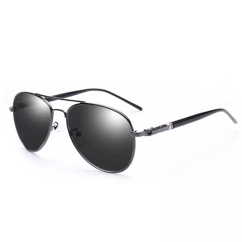Kacamata berkendara terpolarisasi klasik pria kacamata pancing logam Retro kacamata hitam Pilot desainer merek kacamata hitam pria UV400