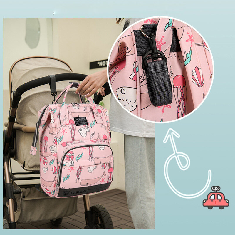 Grande capacidade mamãe fralda sacos, mãe viagem fralda mochilas, maternidade enfermagem sacos, saco de saída, bolsa de armazenamento impermeável