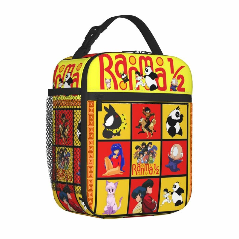 Ranma 1/2 Thermal Insulated Lunch Bag Outdoor Ranma Saotome Ryoga Hibiki Portable Lunch Container Thermal Cooler Food Box