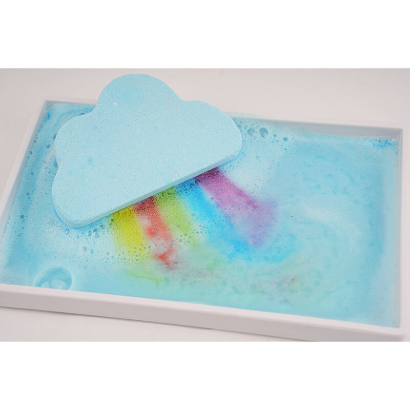 다채로운 구름 목욕 솔트 볼, 다채로운 목욕 소크 에센셜 오일, 바디 클렌징, 다채로운 목욕 솔트 볼