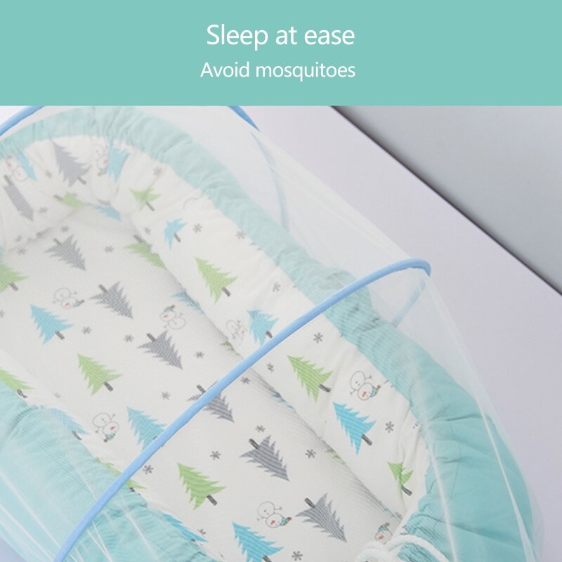 Berço do bebê mosquiteiro portátil dobrável cama infantil dossel insetos d7wf