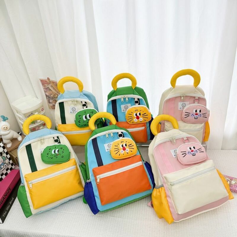 Kindergarten Cute Cartoon Schoolbag, Oxford Toddler Rucksack, Anti-Lost, destacável Kids Mochila, Crianças, Novo
