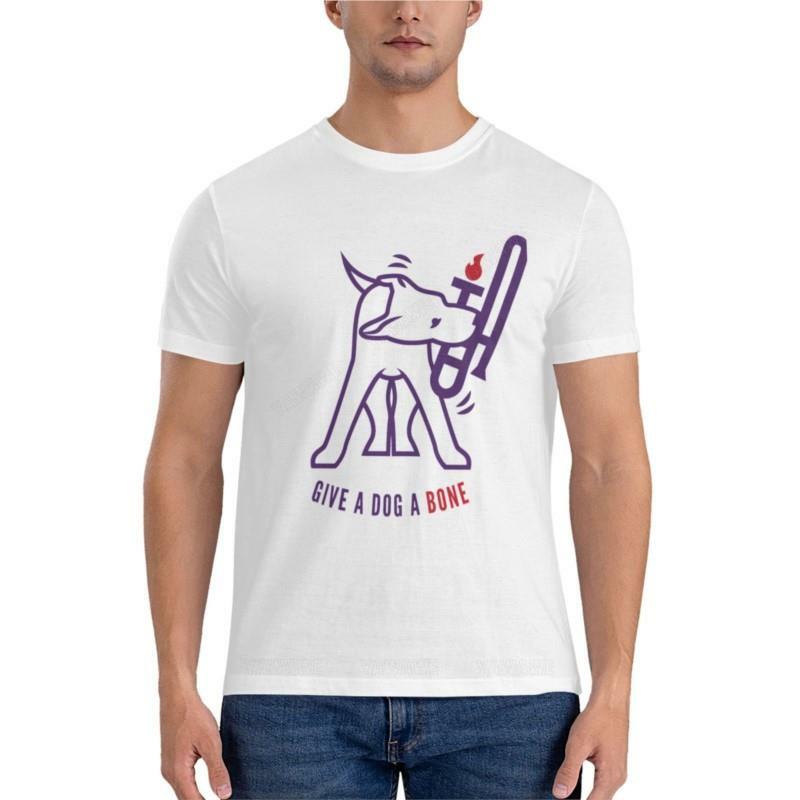 Geef Een Hond Een Bot Klassiek T-Shirt Mannen Grafische T-Shirts Esthetische Kleding T-Shirts Voor Mannen