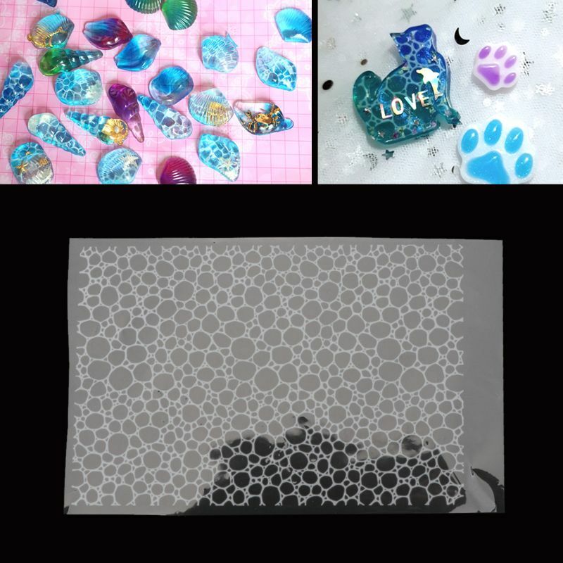 Molde resina expoxi, ferramentas para joias, material enchimento, ondulação água branca, transparente para fazer joias,