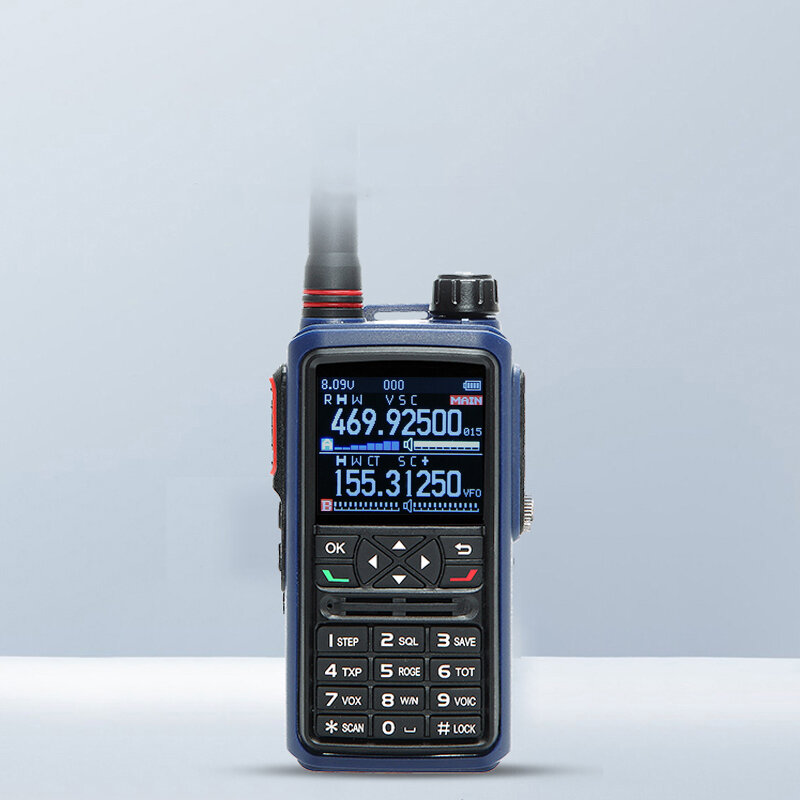 YANTON-T-360UV Walkie Talkie portátil, bandas duplas, UHF, VHF, longo alcance, rádio, portátil, 5W