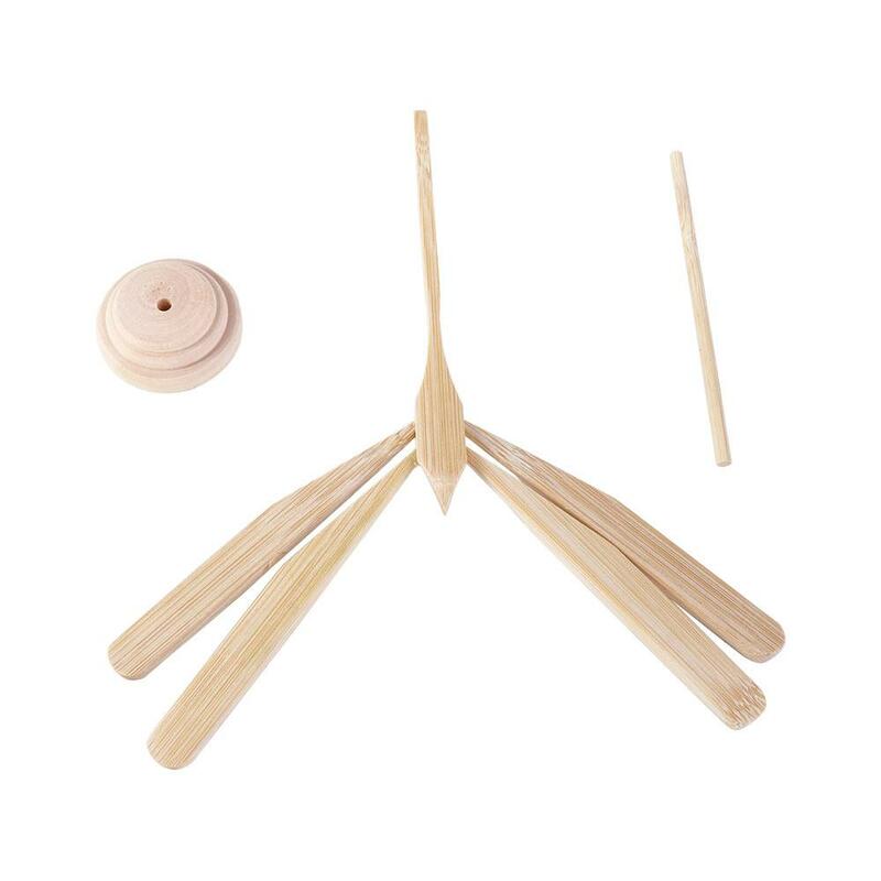 Wielkanocne zabawki interaktywne zrównoważone bambusowe ważki ważki zabawki naukowe manekin sklepowy drewniane latające strzały zabawki