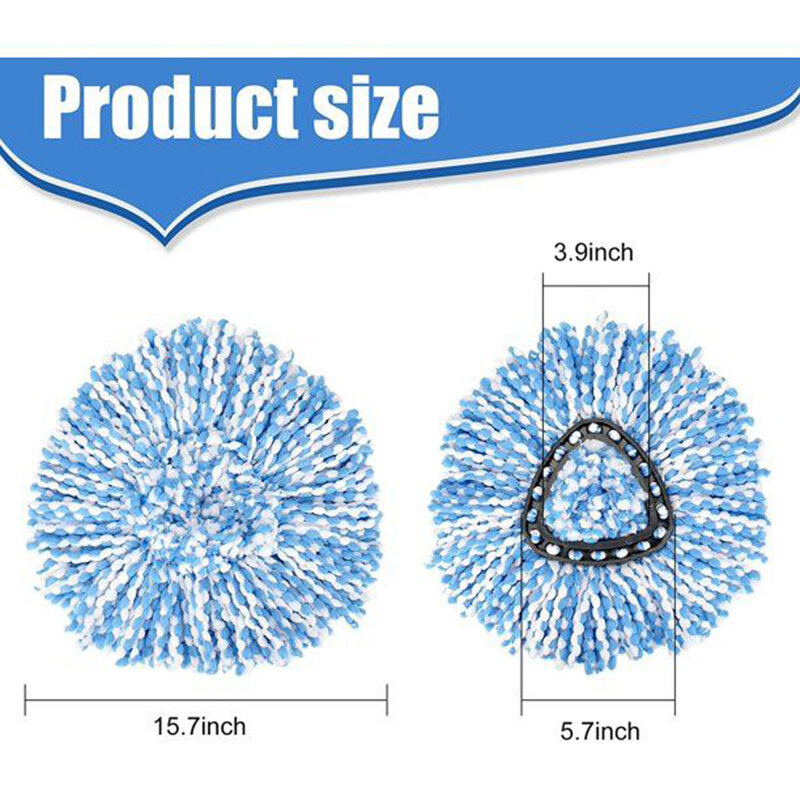 2Pcs Mop Head For EasyWring Spin Mop Replaceable Accessories Household Cleaning Tool Household Useful Products