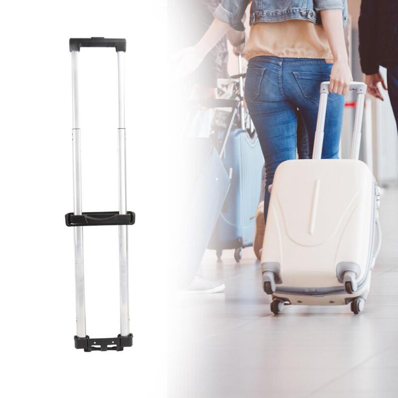 Luggage Telescopic Handle Replacement 95cm Long Daily Usage Accessory Heavy Loads Wear Resistant Aluminium Alloy Stretchable