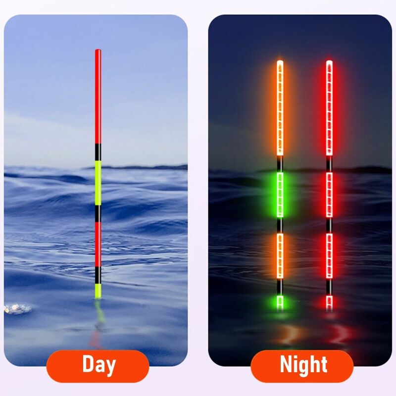 Inteligente LED Float Pesca, altamente sensível, bóia remota, Gravidade Sensor, estroboscópio elétrico noite, cauda longa, brilhante, 1pc