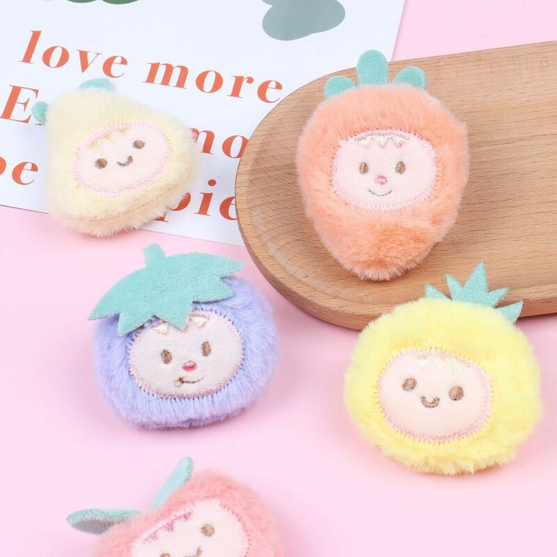 Hand-sewn Cute Fruit Plush Brooch Clothing Accessories Avocado Strawberry Korean Style Cloth Bag Acessories