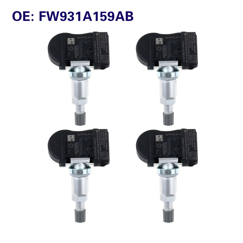 Sensor de pressão dos pneus para Land Rover Range Rover Sport, FW931A159AB, FW93-1A159-AB, 433MHz, LR031712, LR058023, LR066378, 4pcs