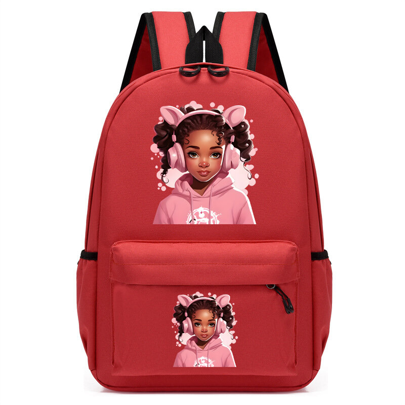 子供のためのかわいいカワイイバックパック,幼稚園のランドセル,素敵な黒のブックバッグ,女の子と学生のためのランドセル